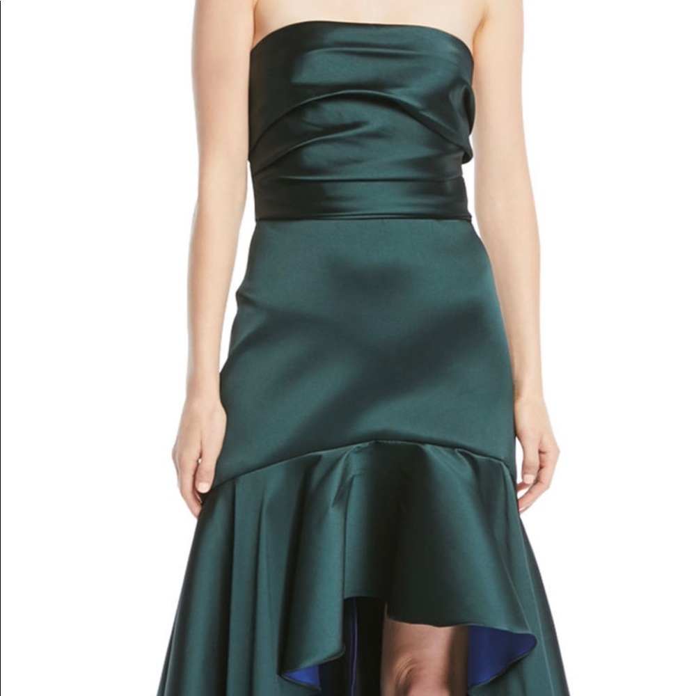 Marchesa Notte strapless two tone dress. Size 10.